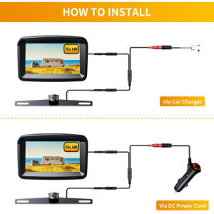 5" Monitor with 1080P Backup Camera for Truck