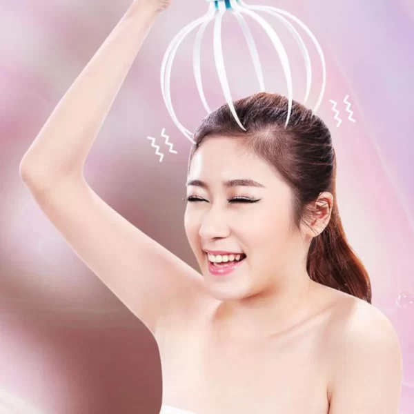 Head Scalp Massager Octopus Vibration And Refreshing Electric Massager