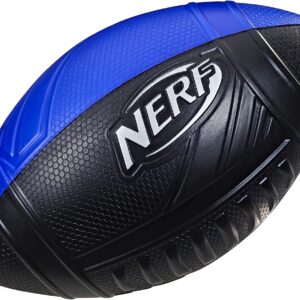 NERF Pro Grip Football, Blue, Classic Foam Ball, Easy to Catch & Throw, Balls for Kids, Kids Sports Toys