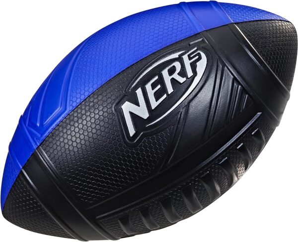 NERF Pro Grip Football, Blue, Classic Foam Ball, Easy to Catch & Throw, Balls for Kids, Kids Sports Toys