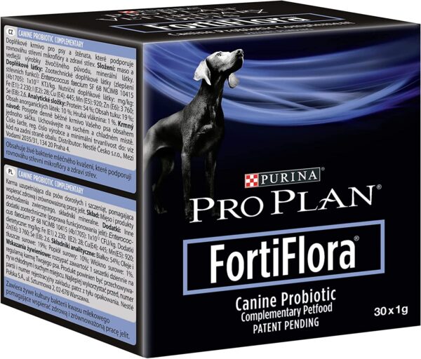 Purina Pro Plan Veterinary Supplements FortiFlora Dog Probiotic Supplement, Canine Nutritional Supplement - (72) 30 ct. Boxes