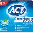 ACT Dry Mouth Lozenges with Xylitol, Soothing Mint, 36 Lozenges