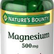 Nature’s Bounty Magnesium, Bone and Muscle Health, Whole Body Support, Tablets, 500 Mg, 200 Ct